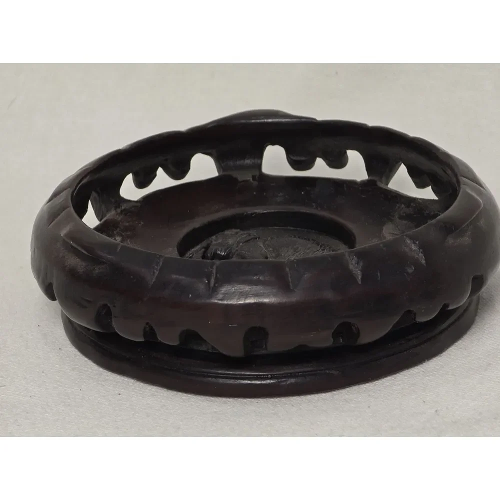 Elephant Carved Resin Bowl 6